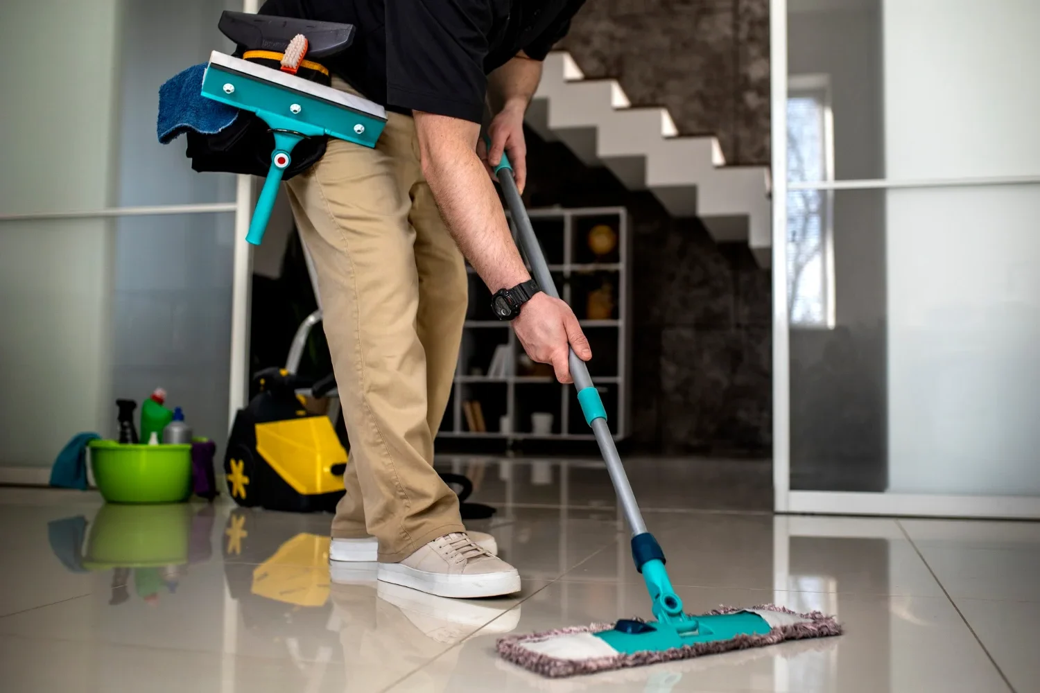 man-doing-professional-home-cleaning-service