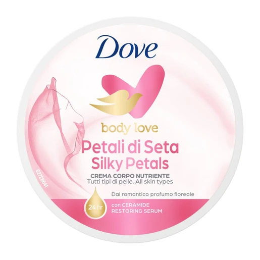Κρέμα σώματος DOVE silky petals - Ενυδατική 300ml.