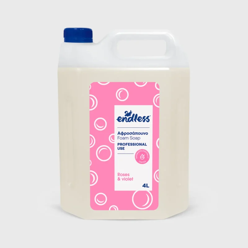 ΝΕΟ Αφροσάπουνο ENDLESS foam soap Roses & Violet 4Lt.