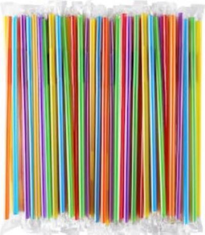 Καλαμάκια σπαστά χρωματιστά 100 τεμάχια.