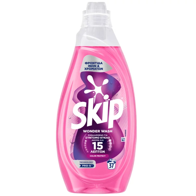 Υγρό απορυπαντικό SKIP wonder wash - Φροντίδα ινών και χρωμάτων 75 μεζούρες.