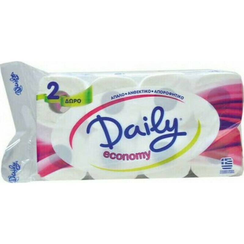 Χαρτί υγείας DAILY economy 8 ρολών.