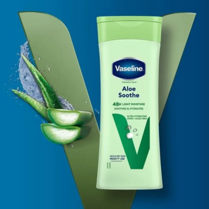 Vaseline Ενυδατική λοσιόν σώματος Aloe Soothe, 400 ml