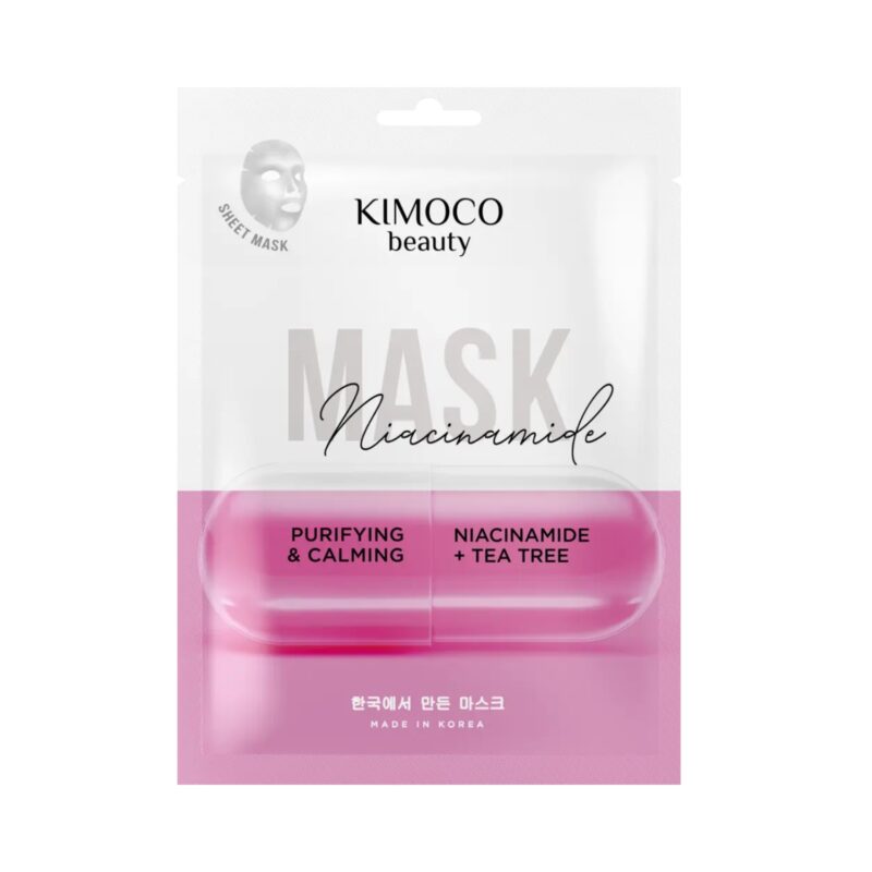 Kimoco Beauty Niacinamide & Tea Tree Mask Καταπραϋντική Μάσκα Προσώπου 23ml