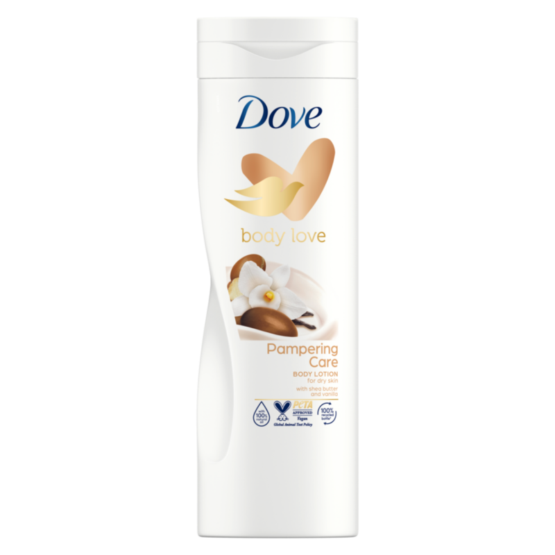 Dove  Pampering CARE Ενυδατική Lotion Σώματος με Άρωμα Βανίλια 400ml